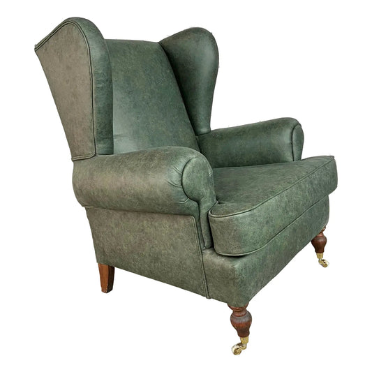 Dutch Wingback Chair, Reupholstered