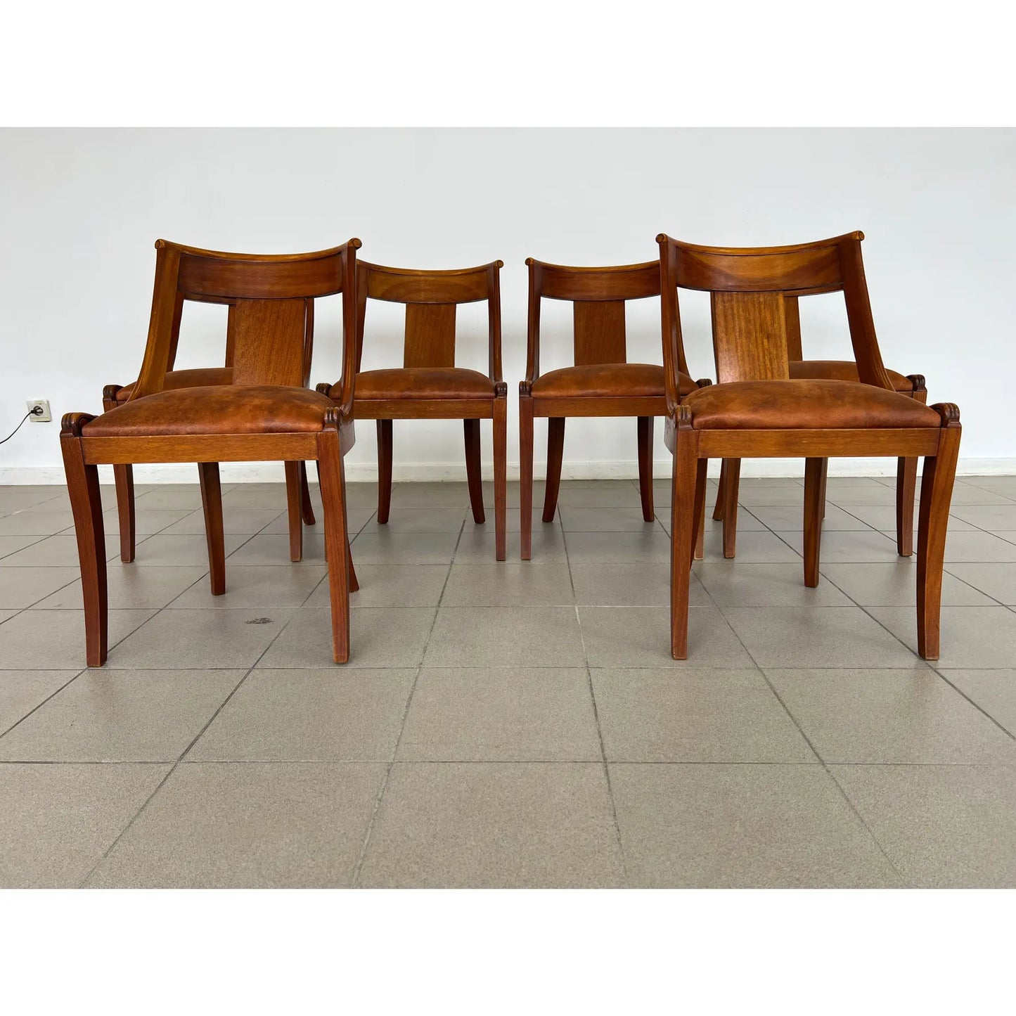 Empire Style Gondola Dining Chairs – Set of 6