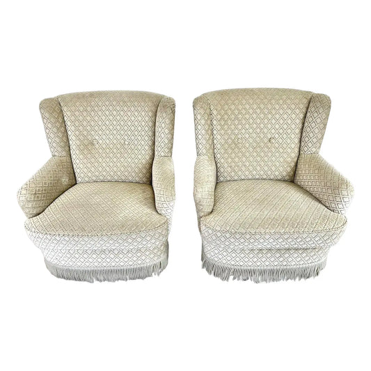 French Art Deco Armchairs - A Pair