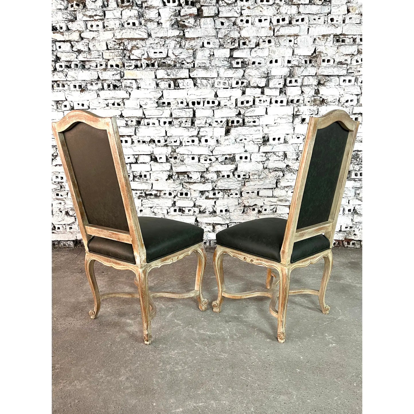 French Louis XV Style Dining Chairs – Set of 8