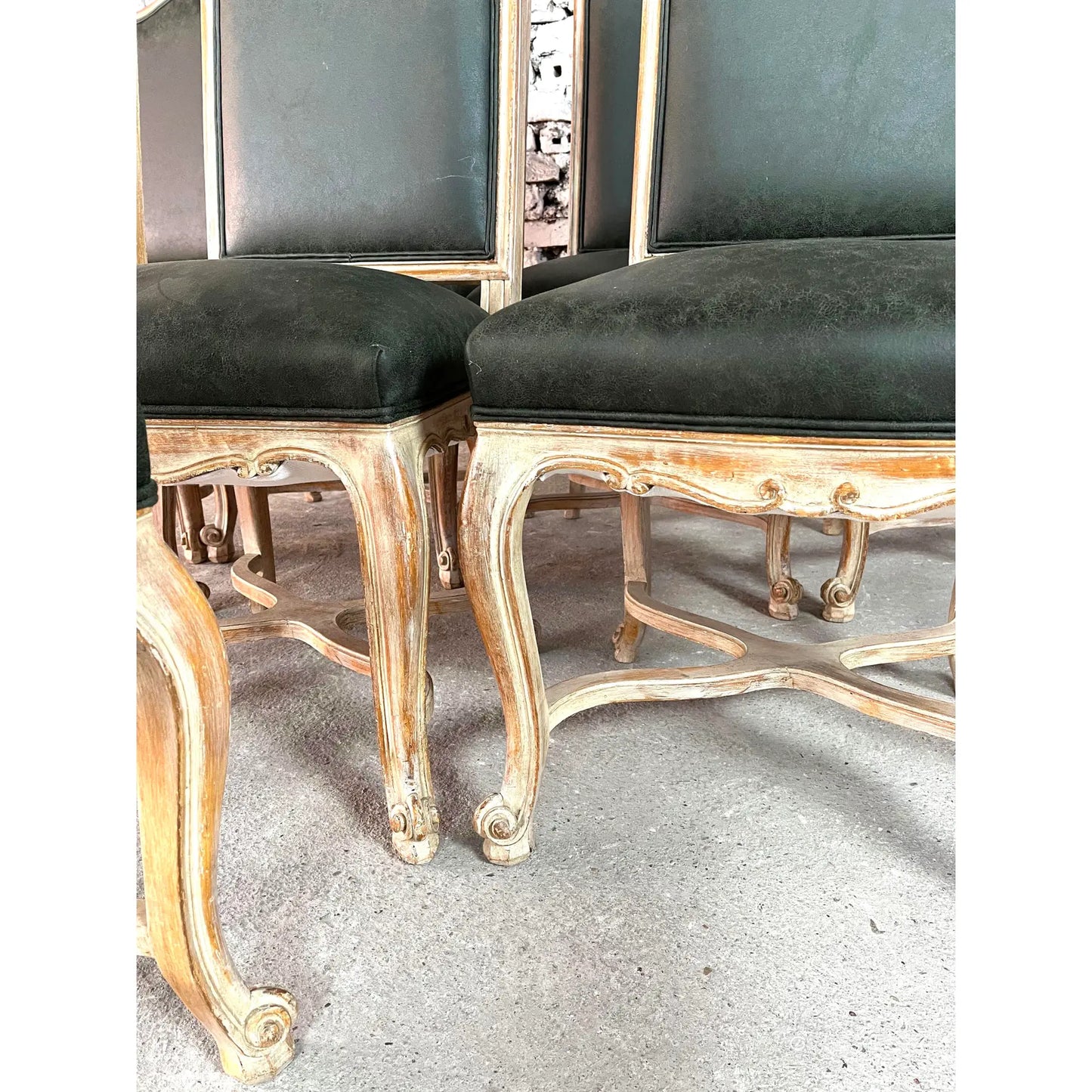French Louis XV Style Dining Chairs – Set of 8