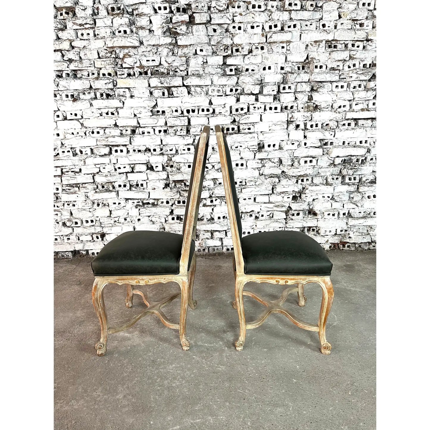 French Louis XV Style Dining Chairs – Set of 8