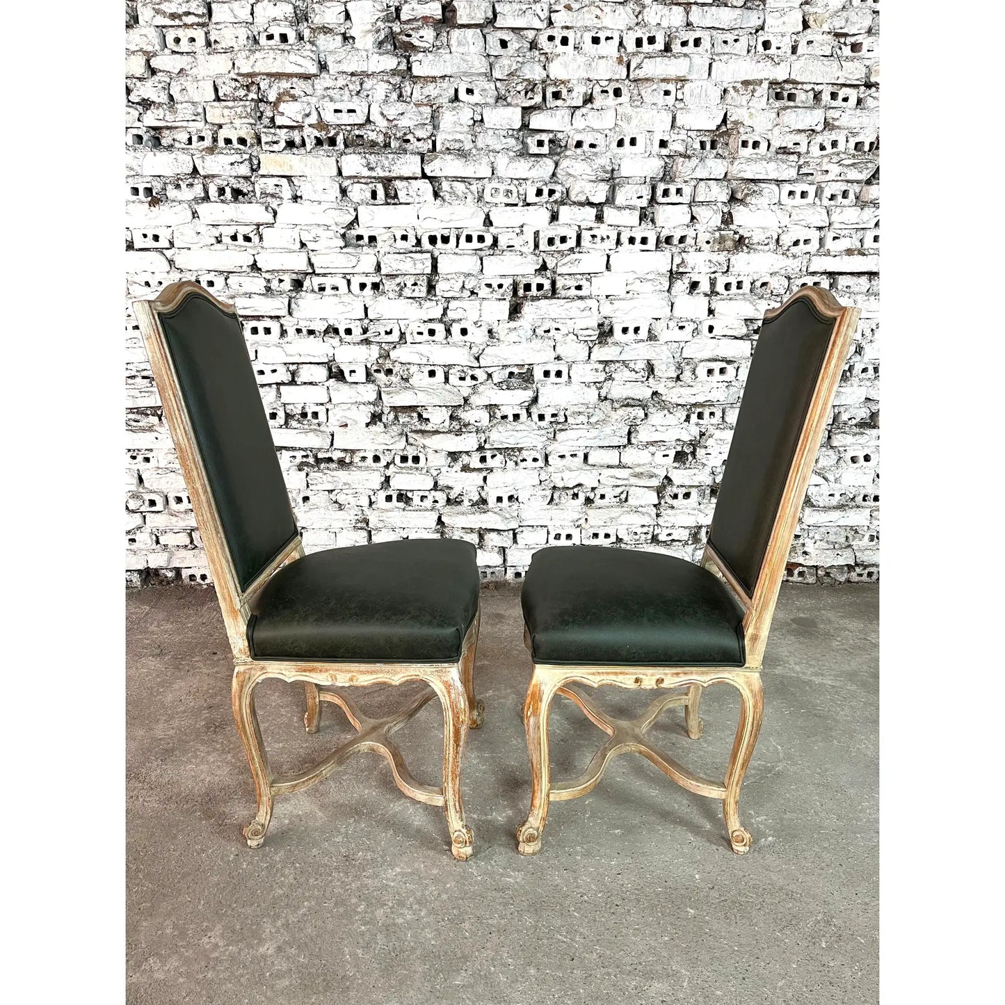 French Louis XV Style Dining Chairs – Set of 8