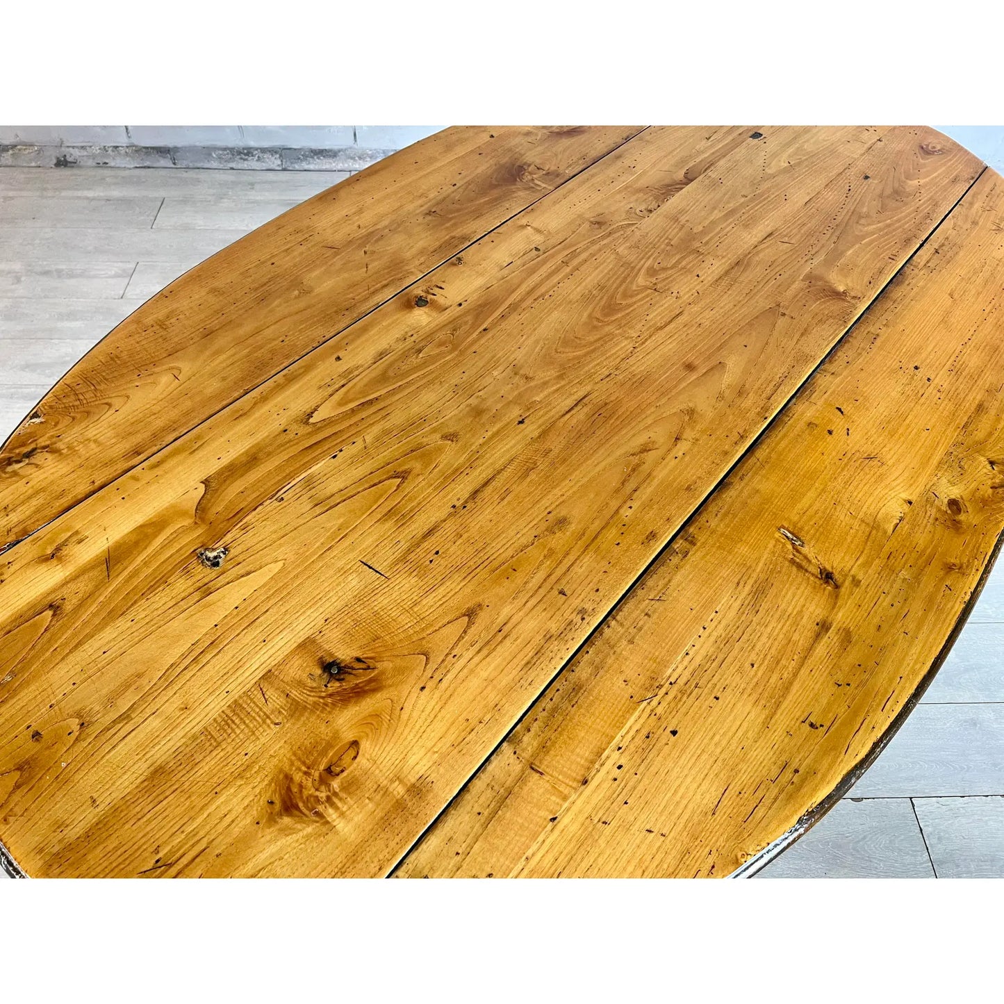 Italian Walnut Drop Leaf Dining Table With Baroque Base