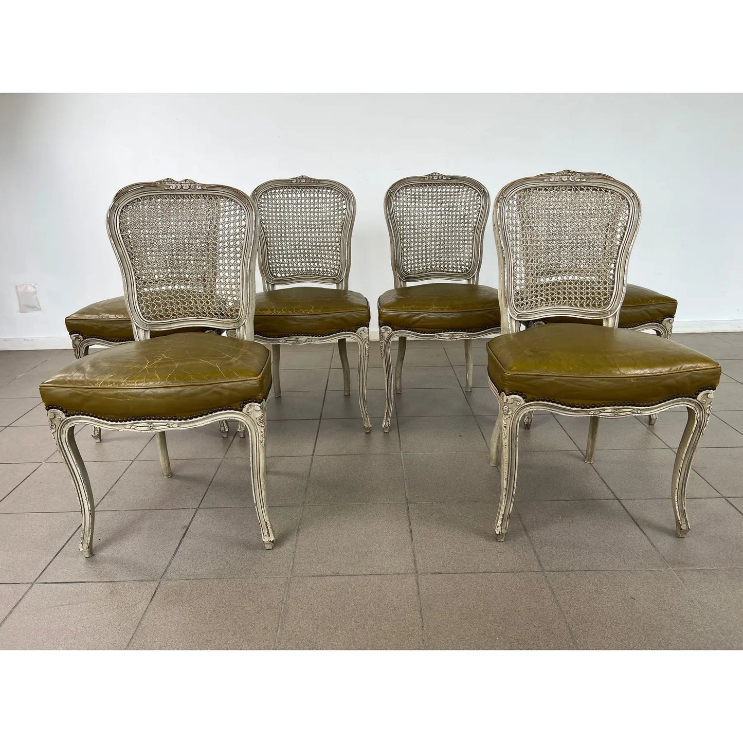 Louis XV Cane Back Dining Chairs – Set of 6