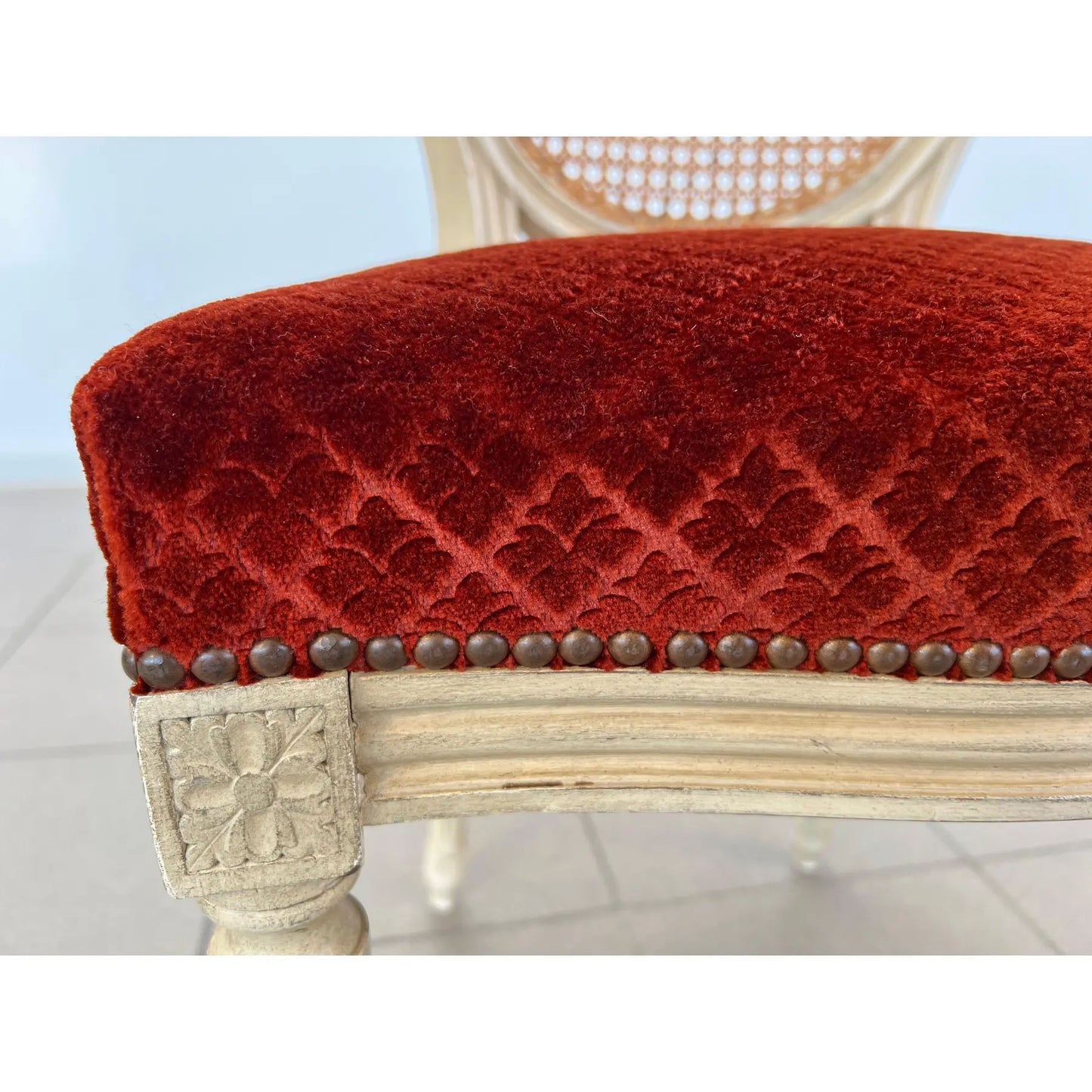 Louis XVI Medallion Cane Back Dining Chairs – Set of 6