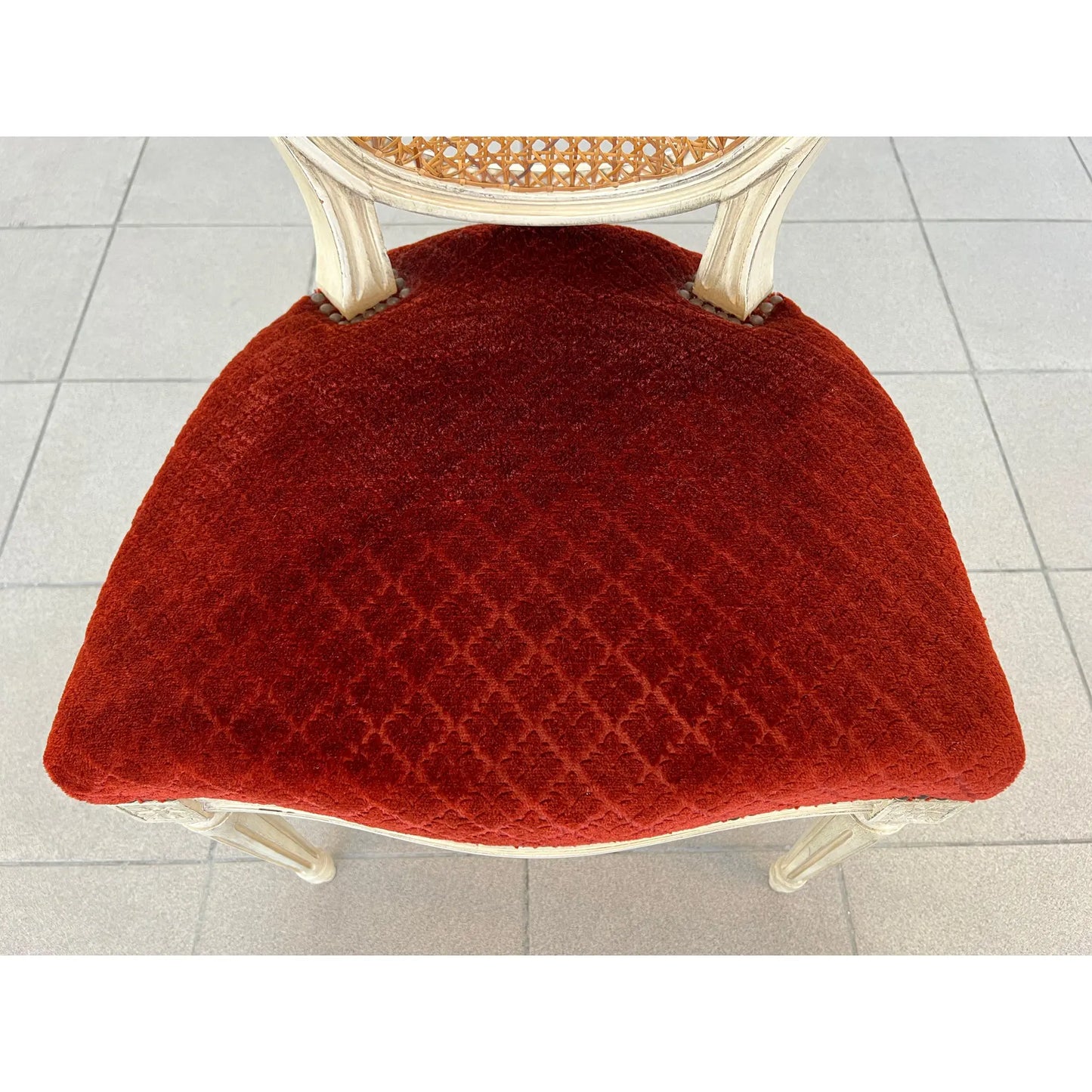 Louis XVI Medallion Cane Back Dining Chairs – Set of 6