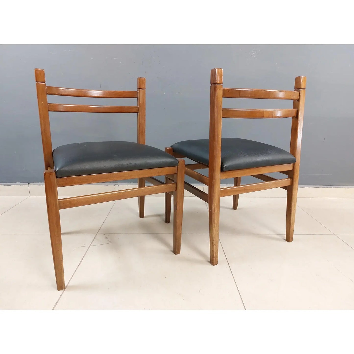 Mid Century Modern Scandinavian Design Dining Chairs - Set of 6