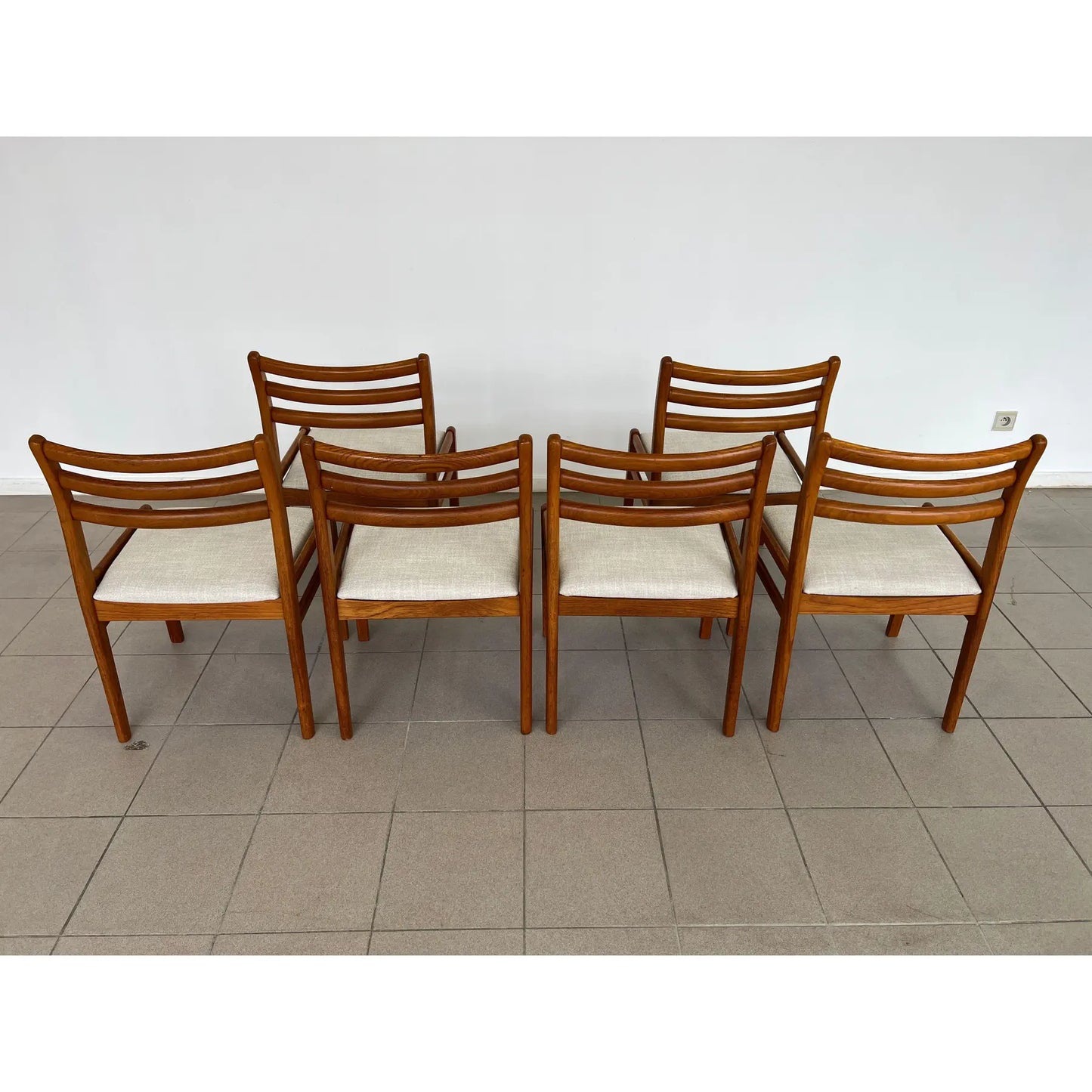 Mid Century Modern Scandinavian Dining Chairs – Set of 6