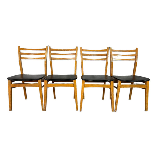 Vintage Danish Dining Chairs, 1960s – Set of 4