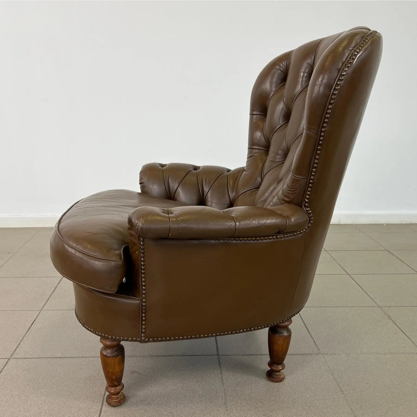 Vintage Dutch Leather Club Chair
