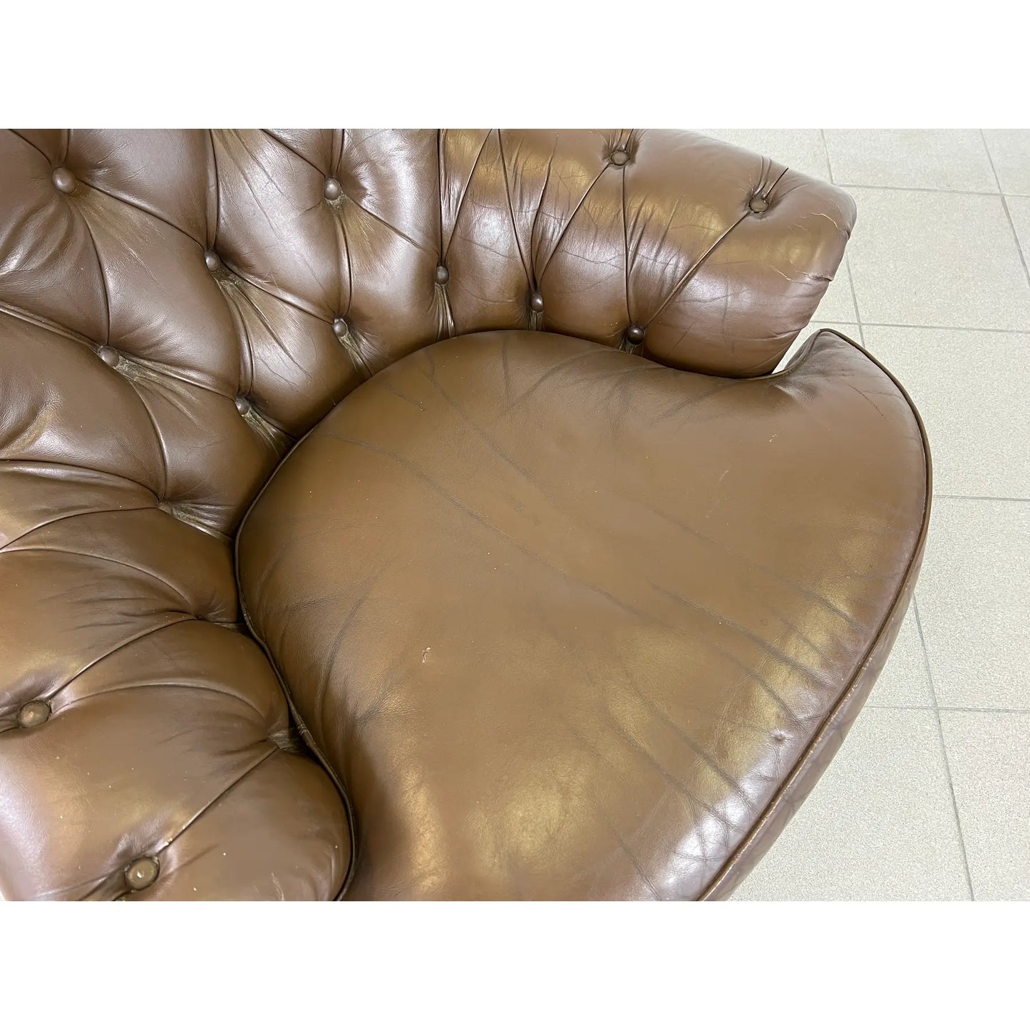 Vintage Dutch Leather Club Chair
