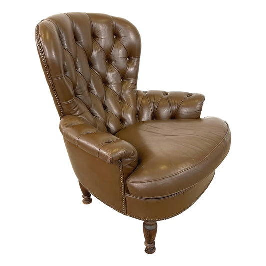 Vintage Dutch Leather Club Chair