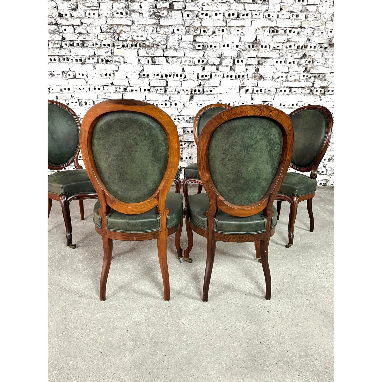 Vintage Louis Philippe Style Dining Chairs – Set of 6