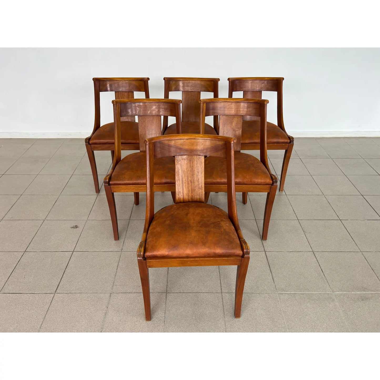 Empire Style Gondola Dining Chairs – Set of 6