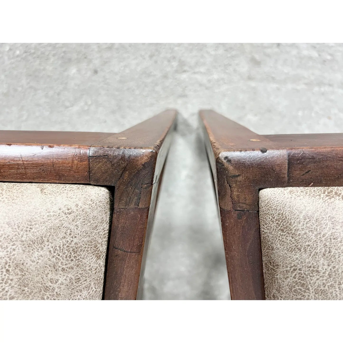 English Georgian Style Mahogany Side Dining Chairs, Newly Upholstered - 8 + 1 Armchair