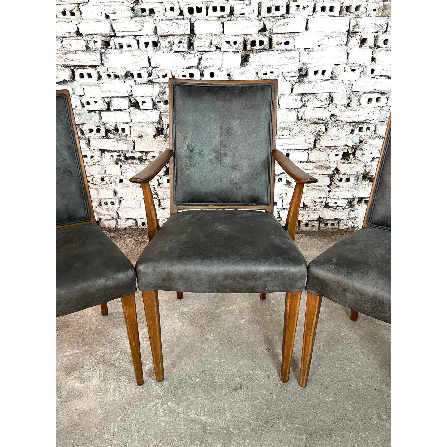 French Art Deco Dining Chairs – Set of 7