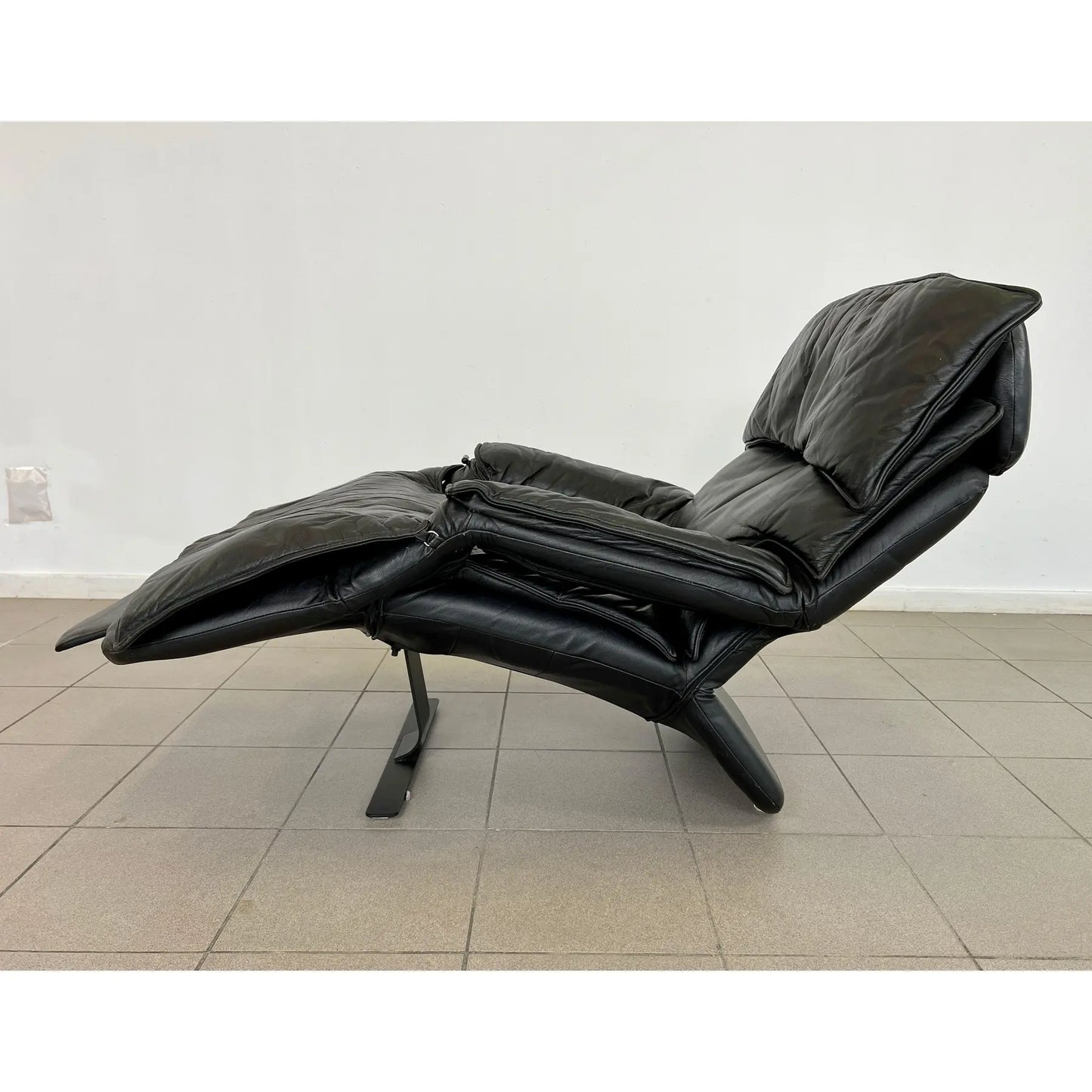 Leather Recliner by Percival Lafer, Brazil 1970s