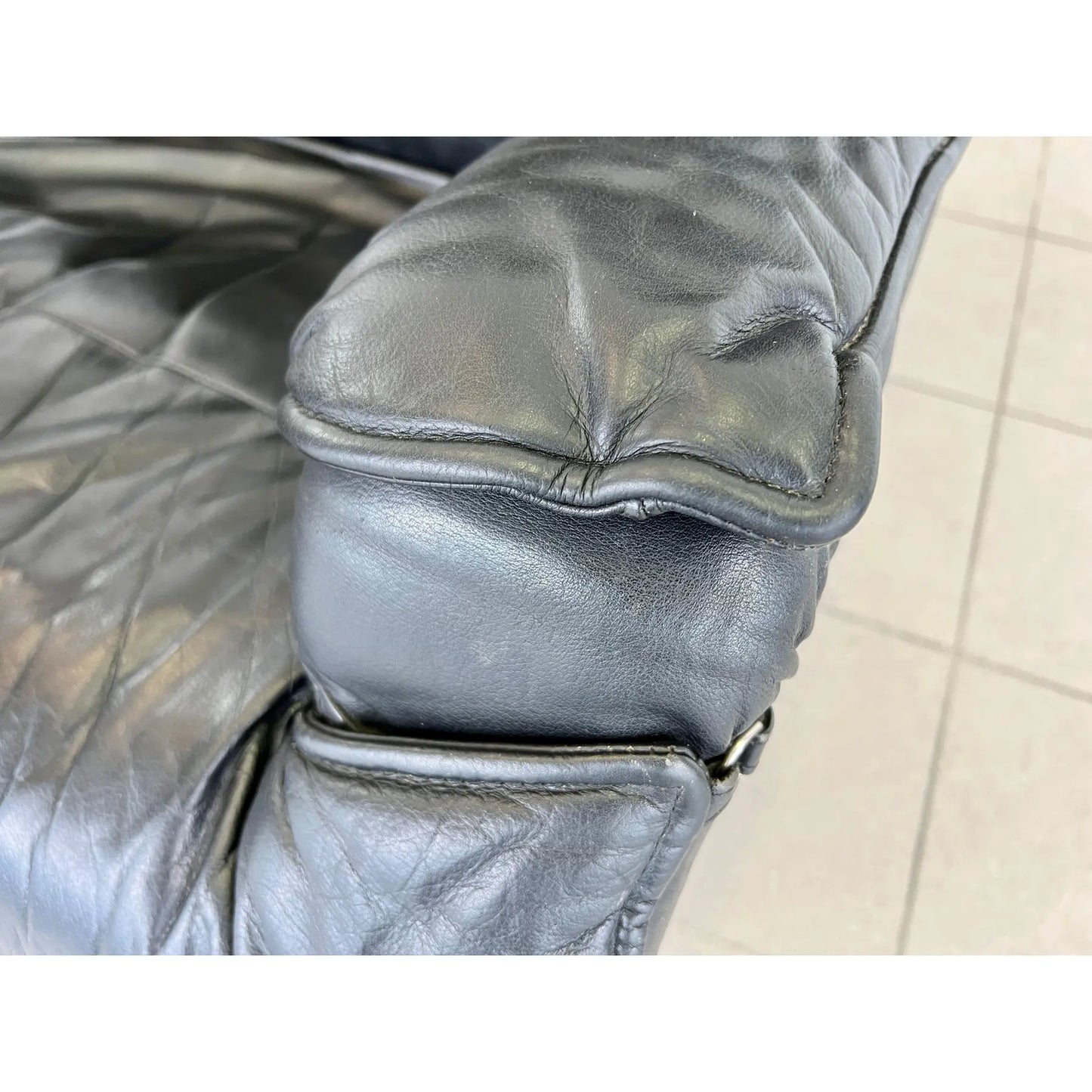 Leather Recliner by Percival Lafer, Brazil 1970s