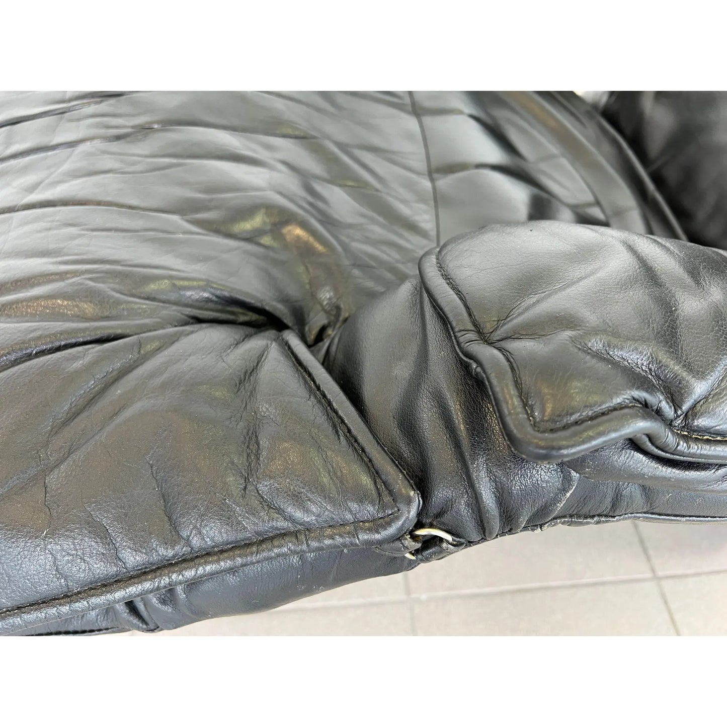 Leather Recliner by Percival Lafer, Brazil 1970s
