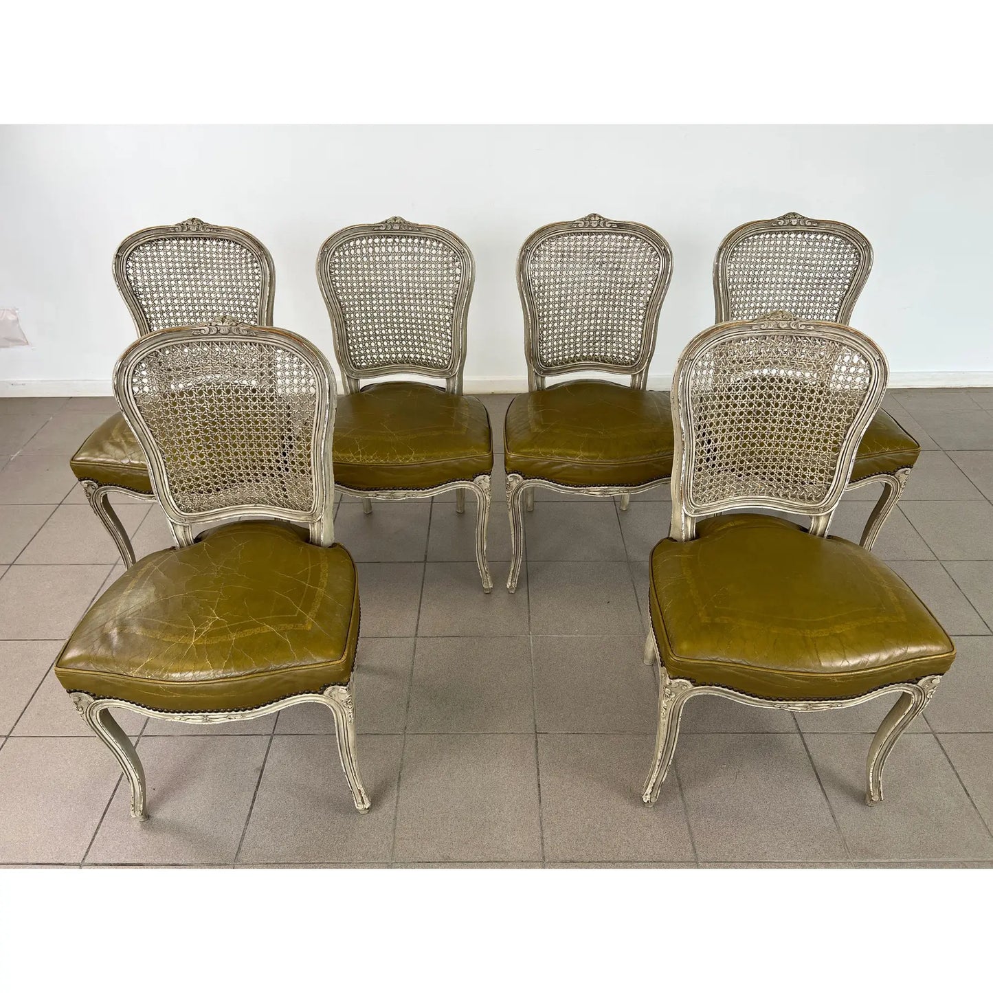 Louis XV Cane Back Dining Chairs – Set of 6
