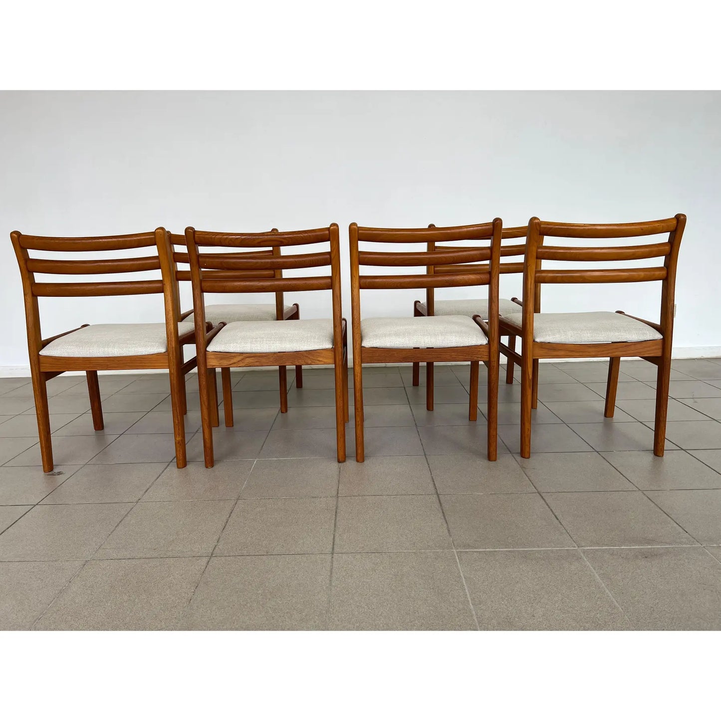 Mid Century Modern Scandinavian Dining Chairs – Set of 6