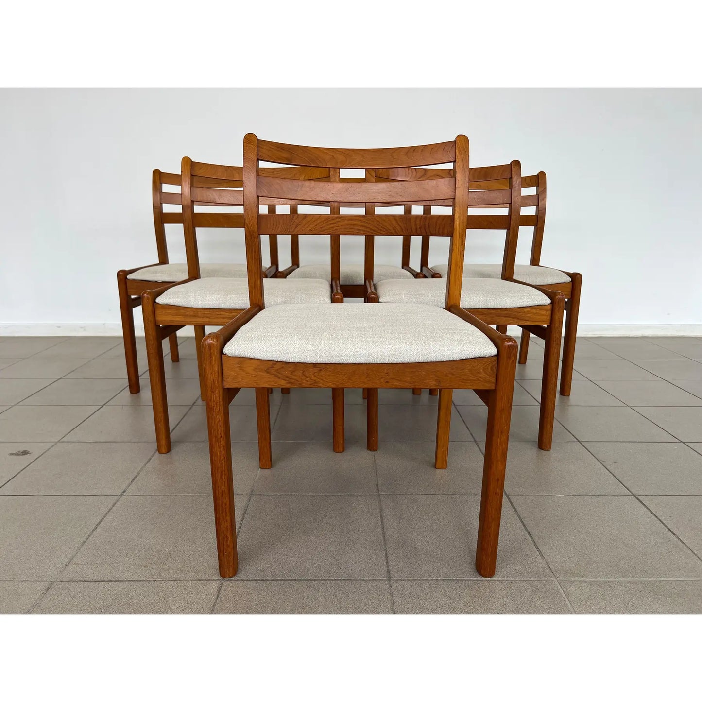Mid Century Modern Scandinavian Dining Chairs – Set of 6