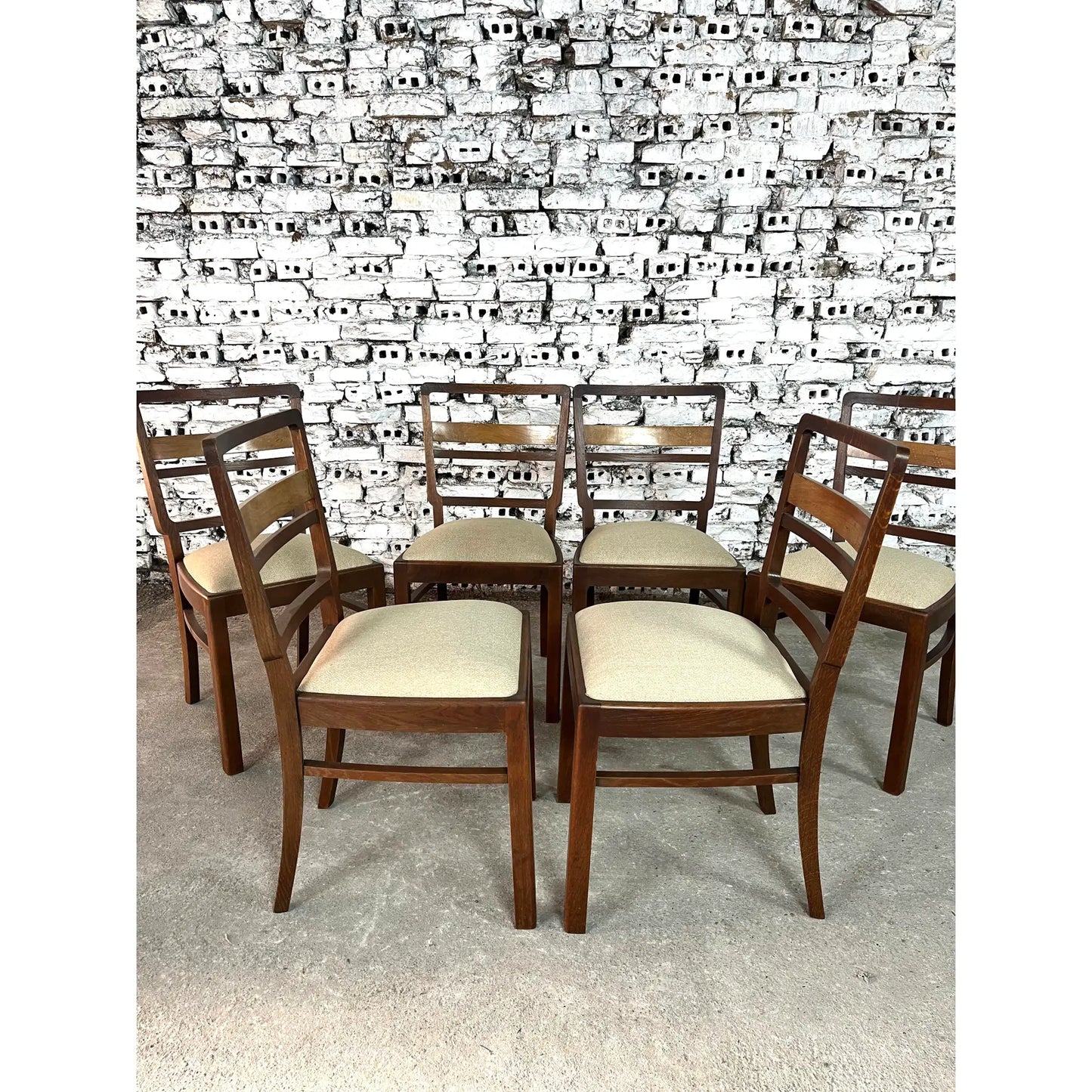 Scandinavian Mid-Century Modern Dining Chairs – Set of 6