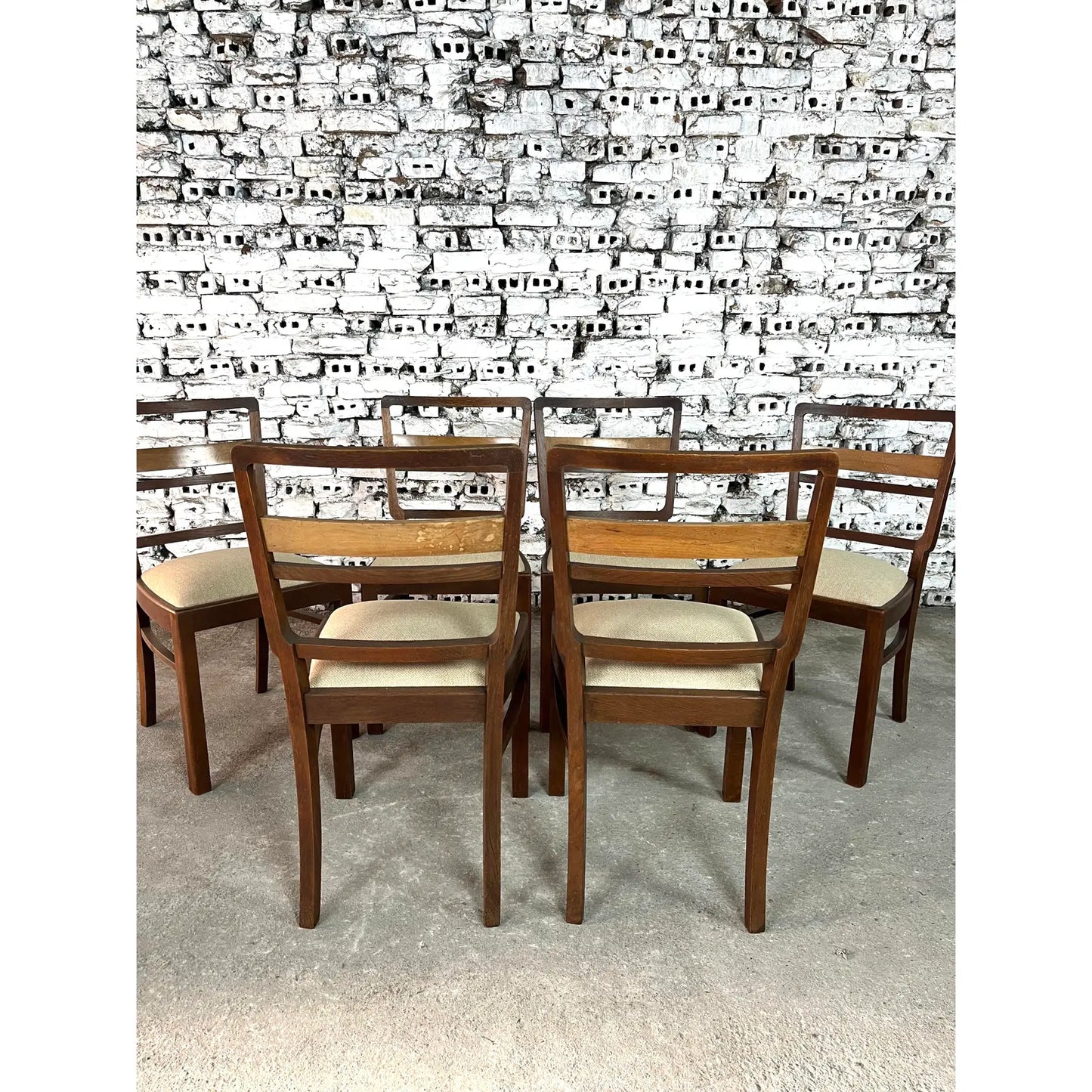 Scandinavian Mid-Century Modern Dining Chairs – Set of 6