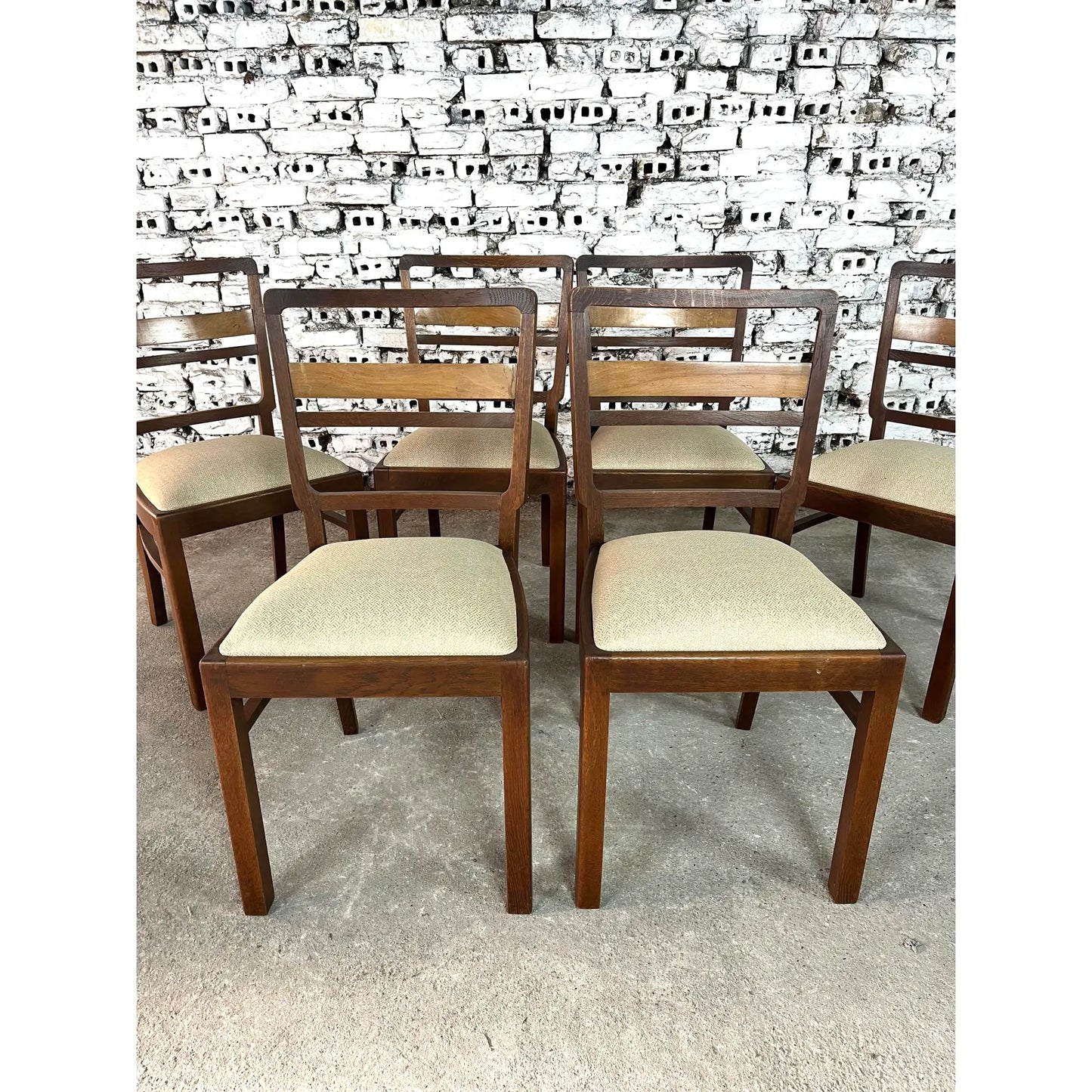 Scandinavian Mid-Century Modern Dining Chairs – Set of 6