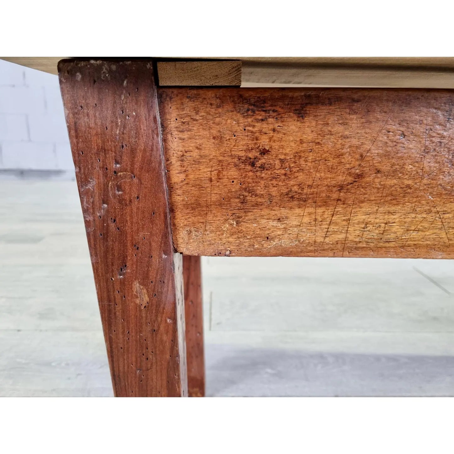 Stylish French Rustic Seating Bench or Side Table Solid Oak