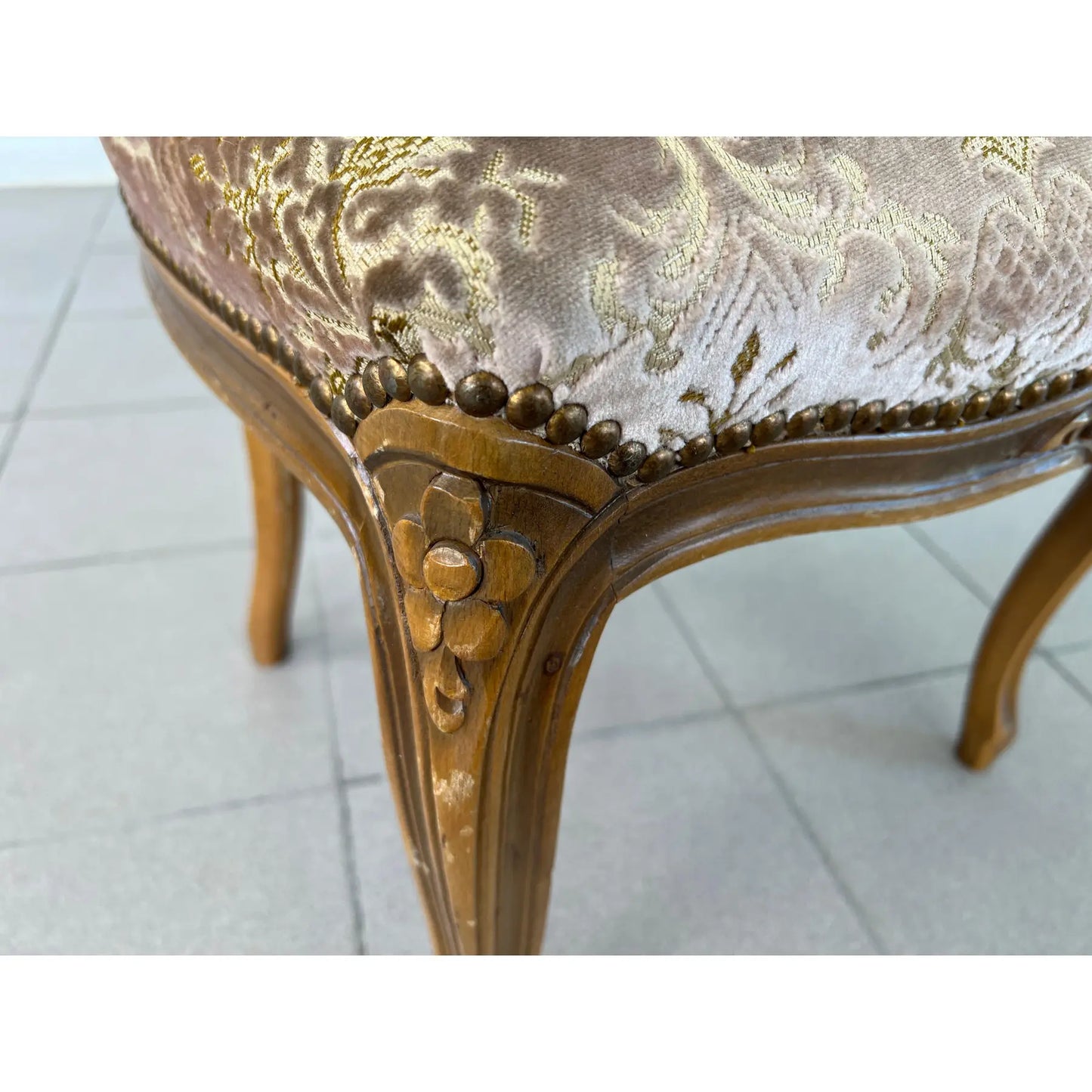 Vintage French Louis XV Style Dining Chairs – Set of 6