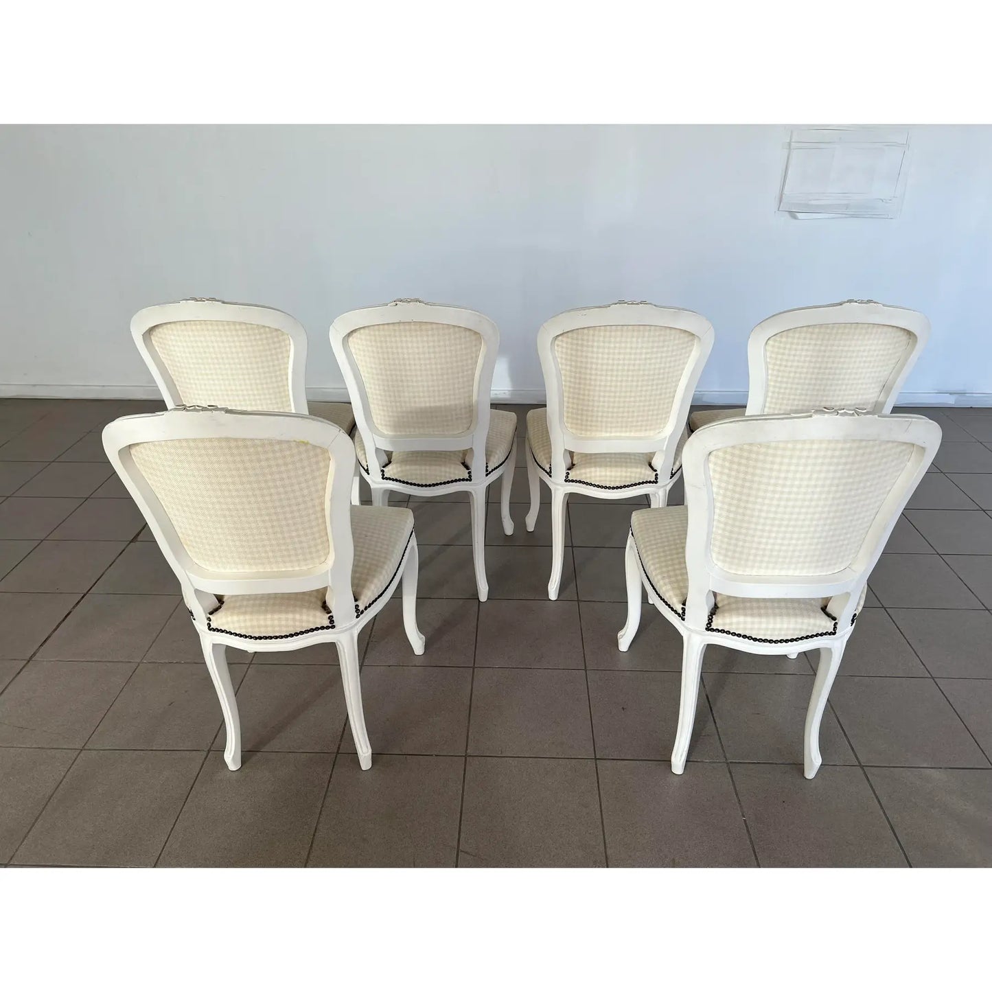 Vintage French Louis XV Style Dining Chairs – Set of 6