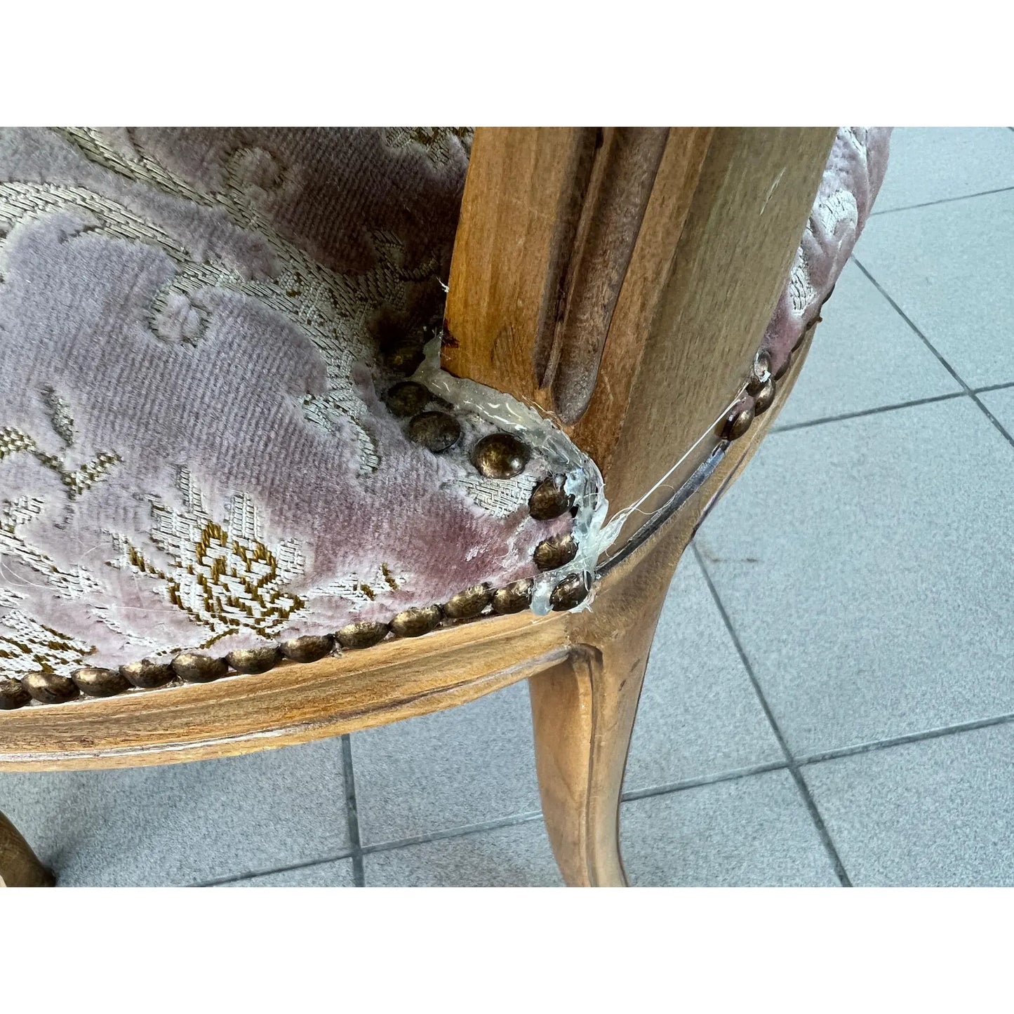 Vintage French Louis XV Style Dining Chairs – Set of 6
